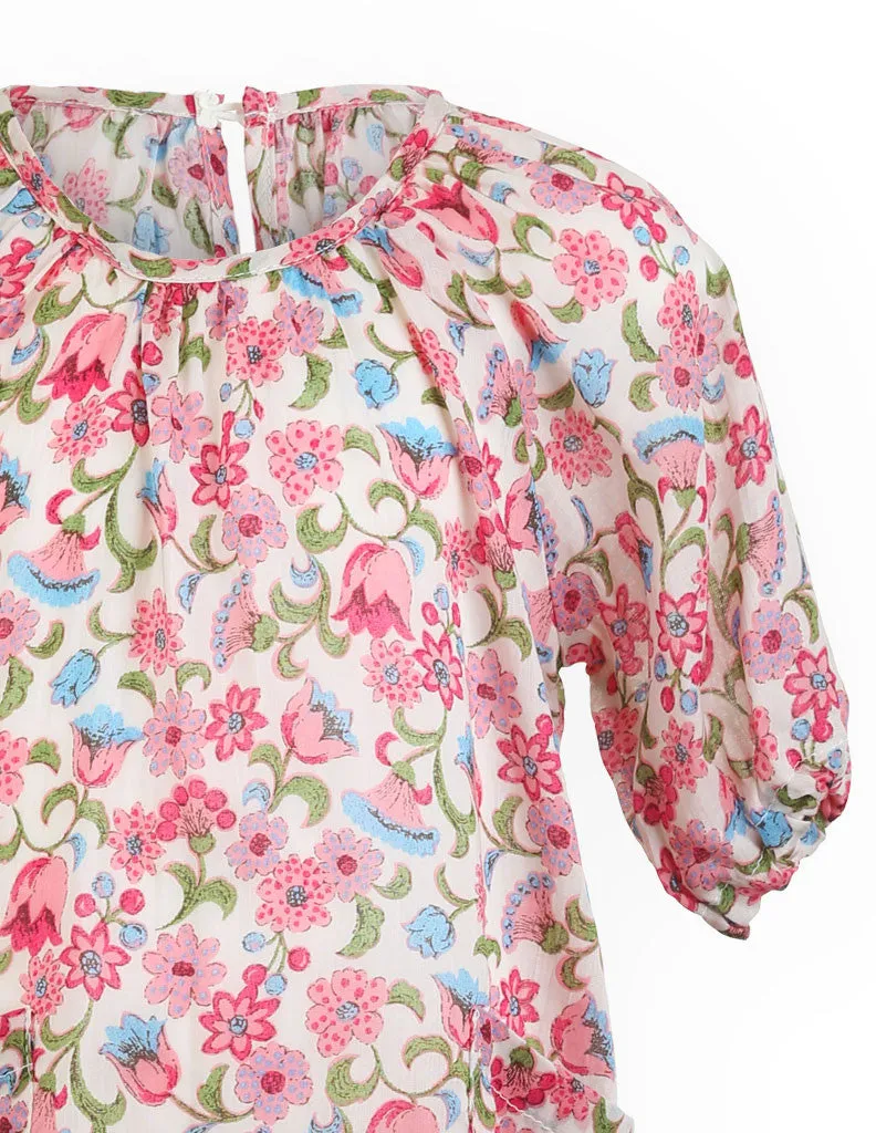 Floral Tunic Dress Pink
