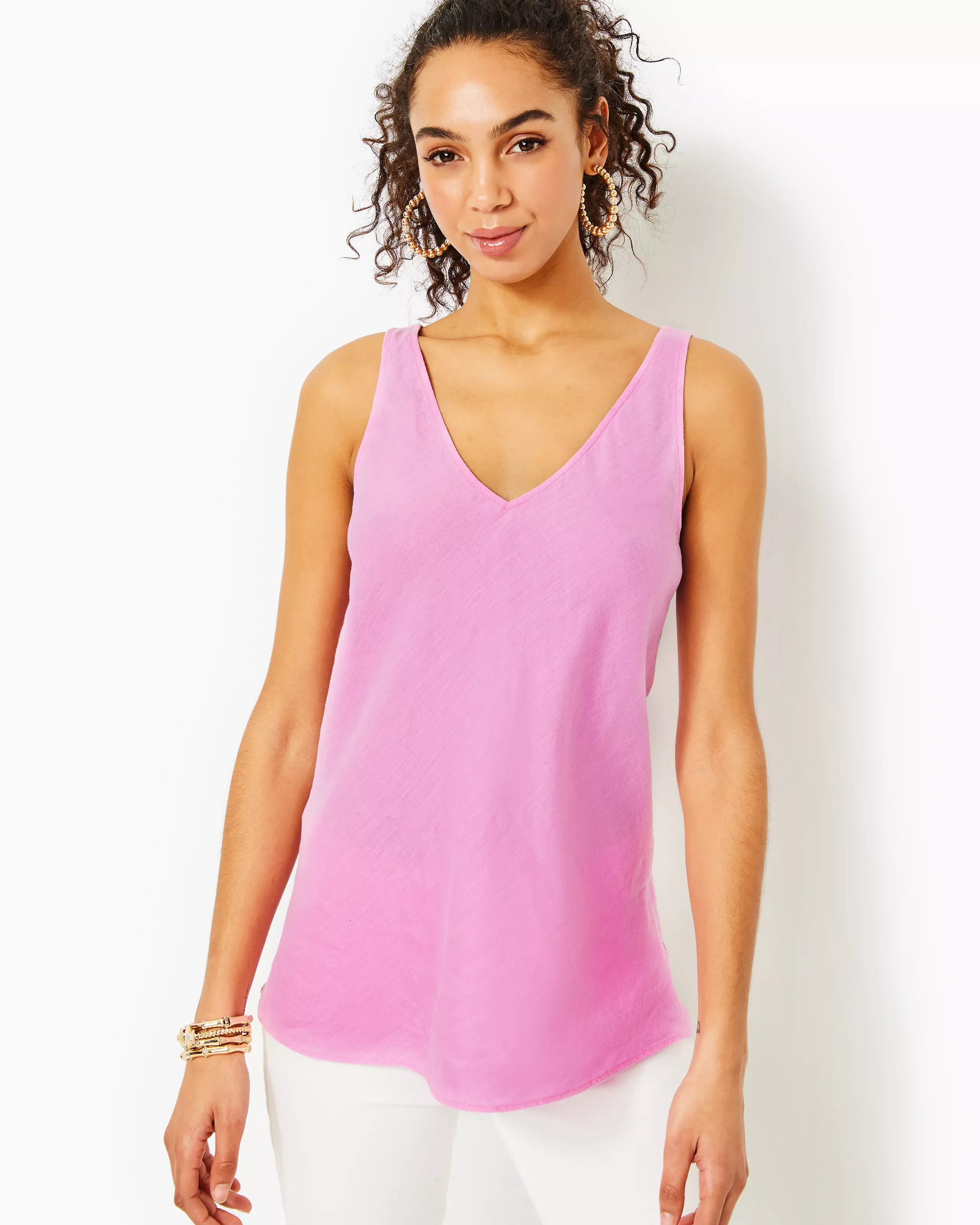 FLORIN SLEEVELESS LINEN TOP