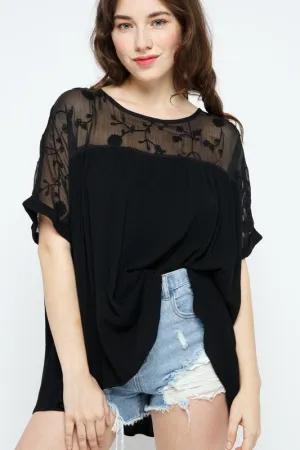 Forget the Past Blouse: Black