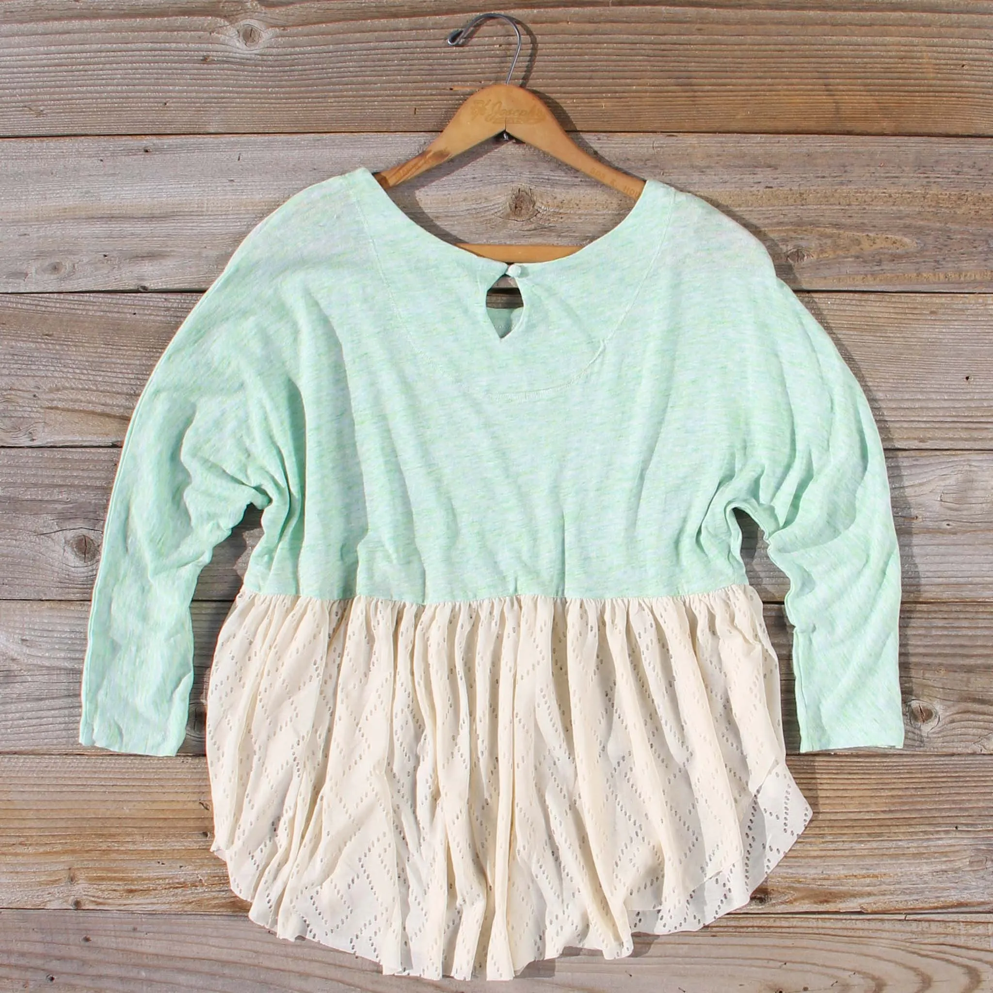 Gentry Lace Tunic in Mint