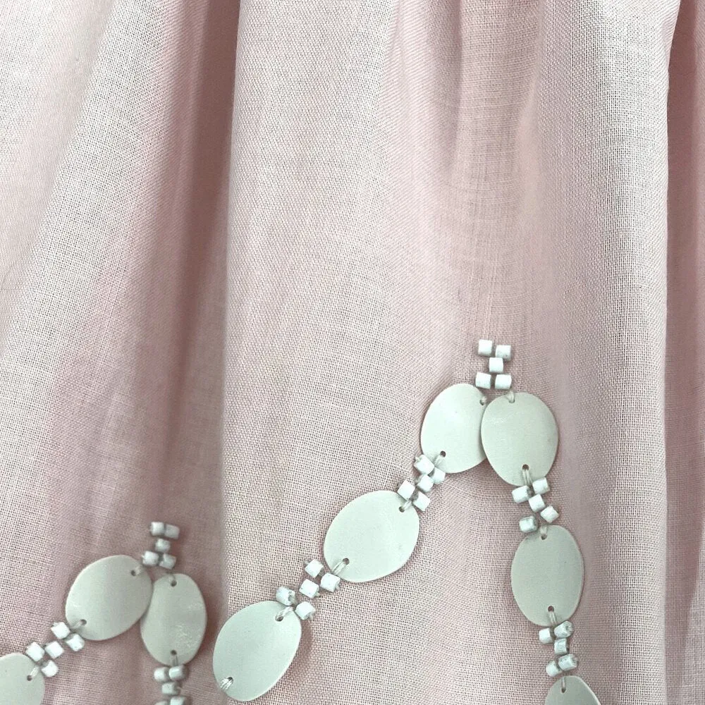 Girls Farah Embroidered Top - Blush