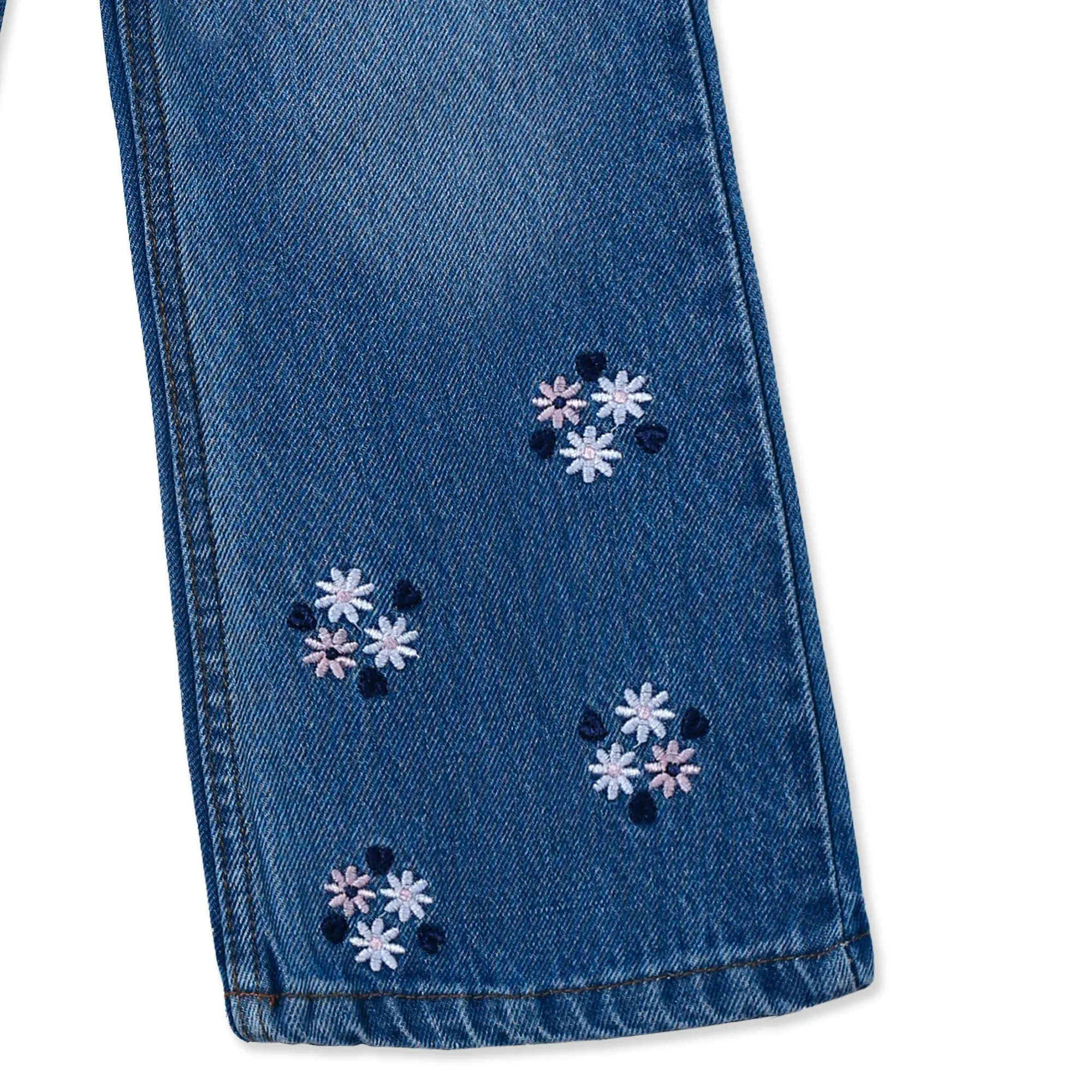 Girls' Sky Blue Bell-Bottoms Jeans