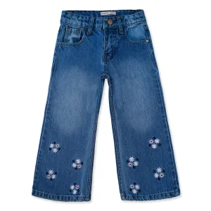 Girls' Sky Blue Bell-Bottoms Jeans