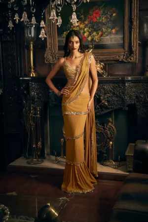 Gold Wrap Around Saree