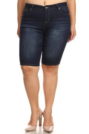 Gossip Denim Plus Size Shorts
