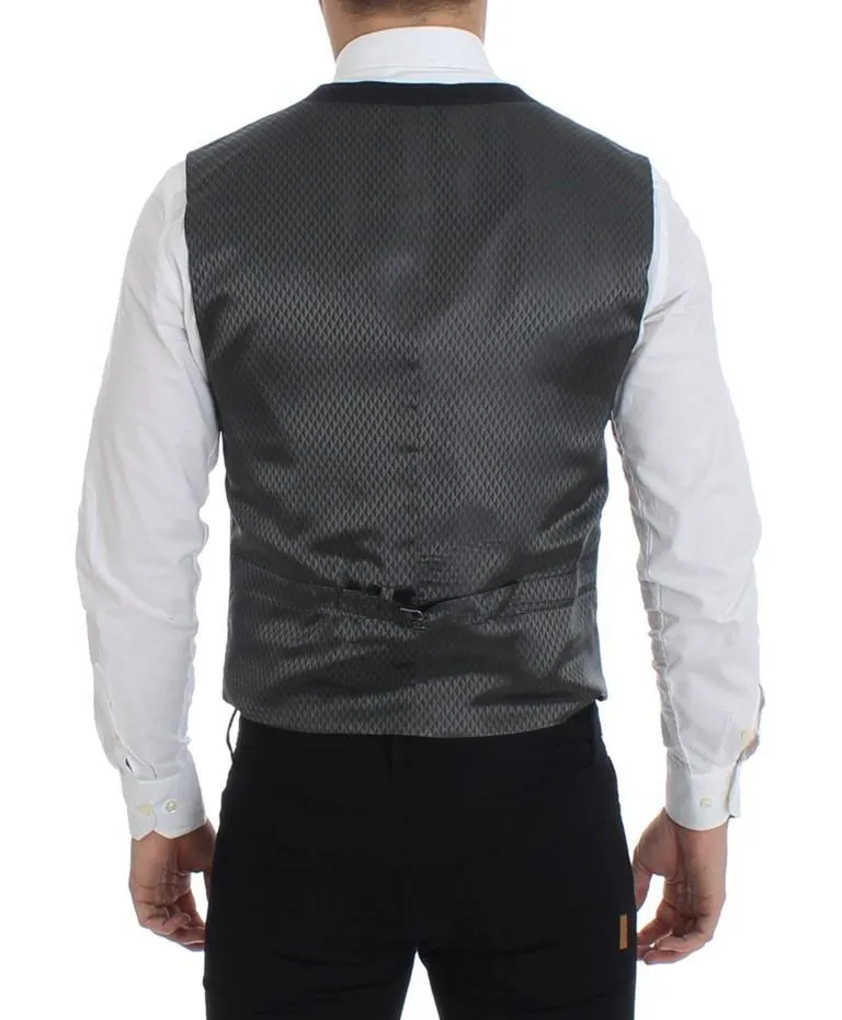Gray cotton slim fit blazer
