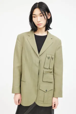 Green Cargo Blazer
