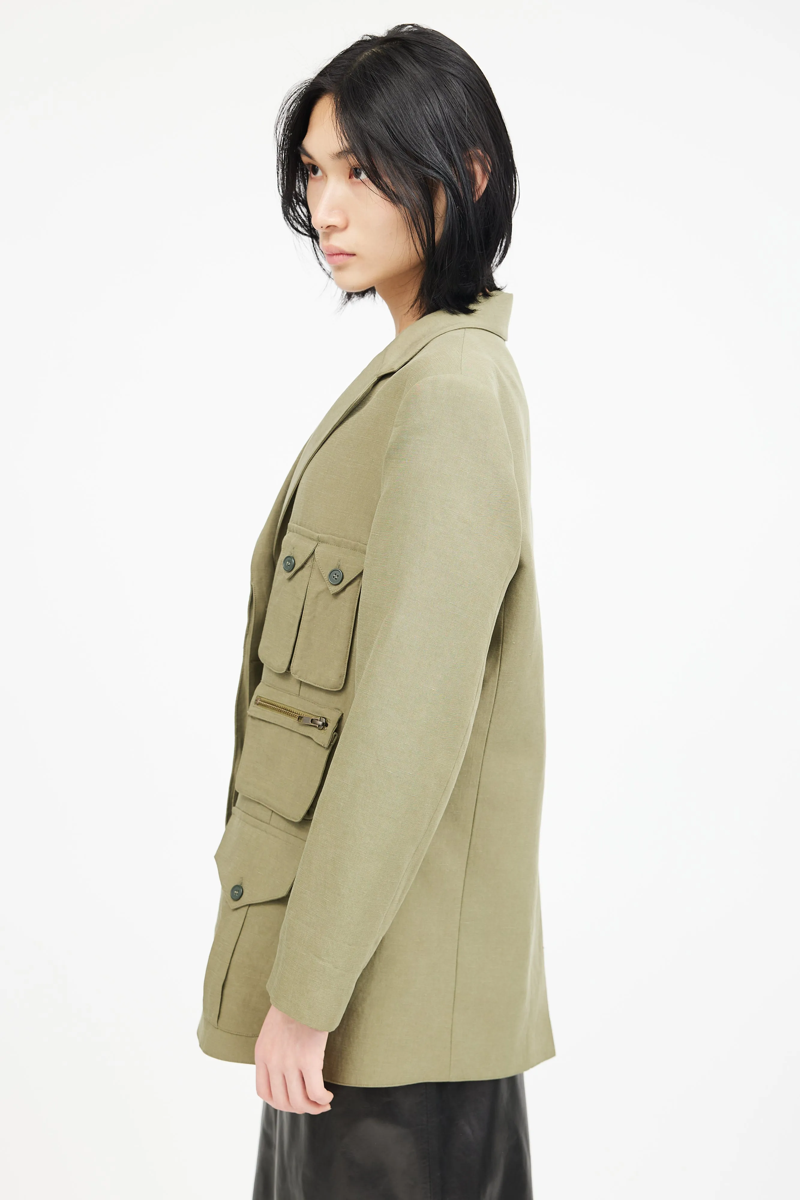 Green Cargo Blazer