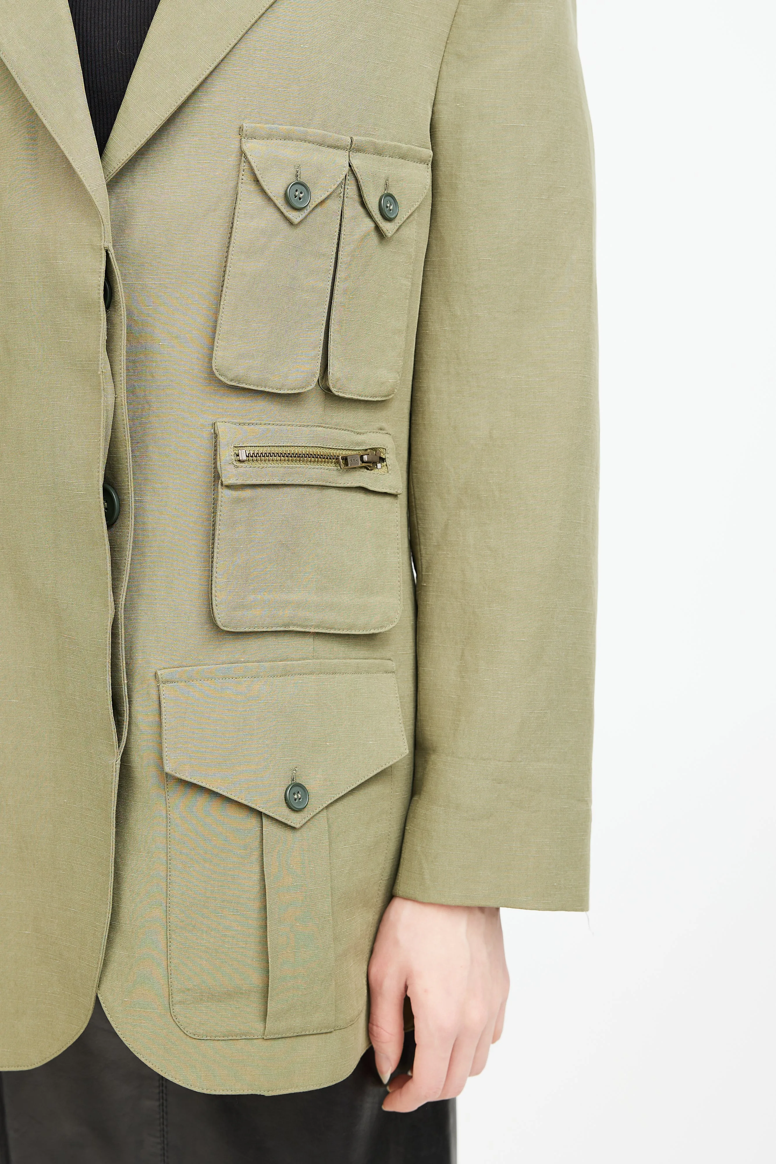 Green Cargo Blazer