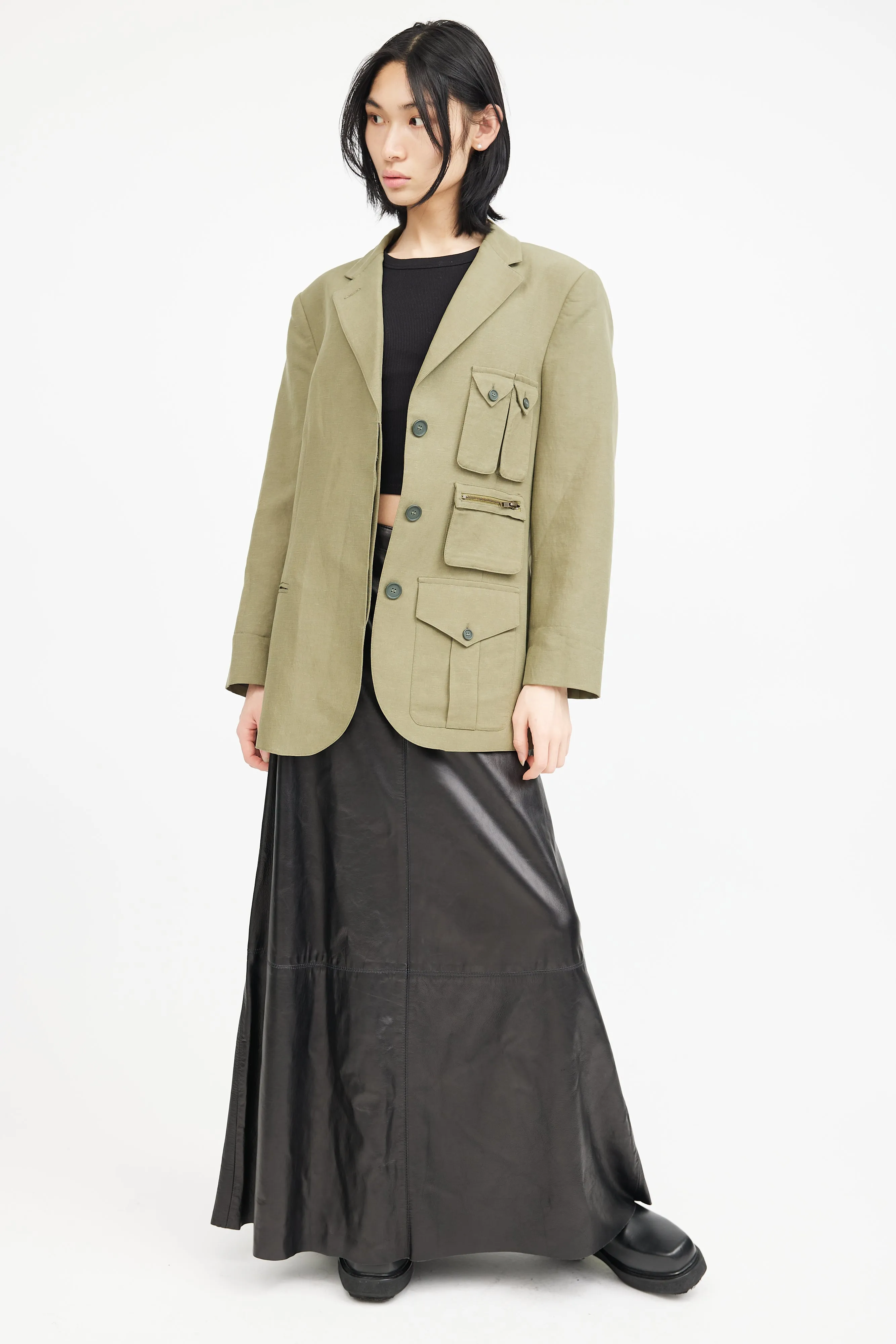 Green Cargo Blazer