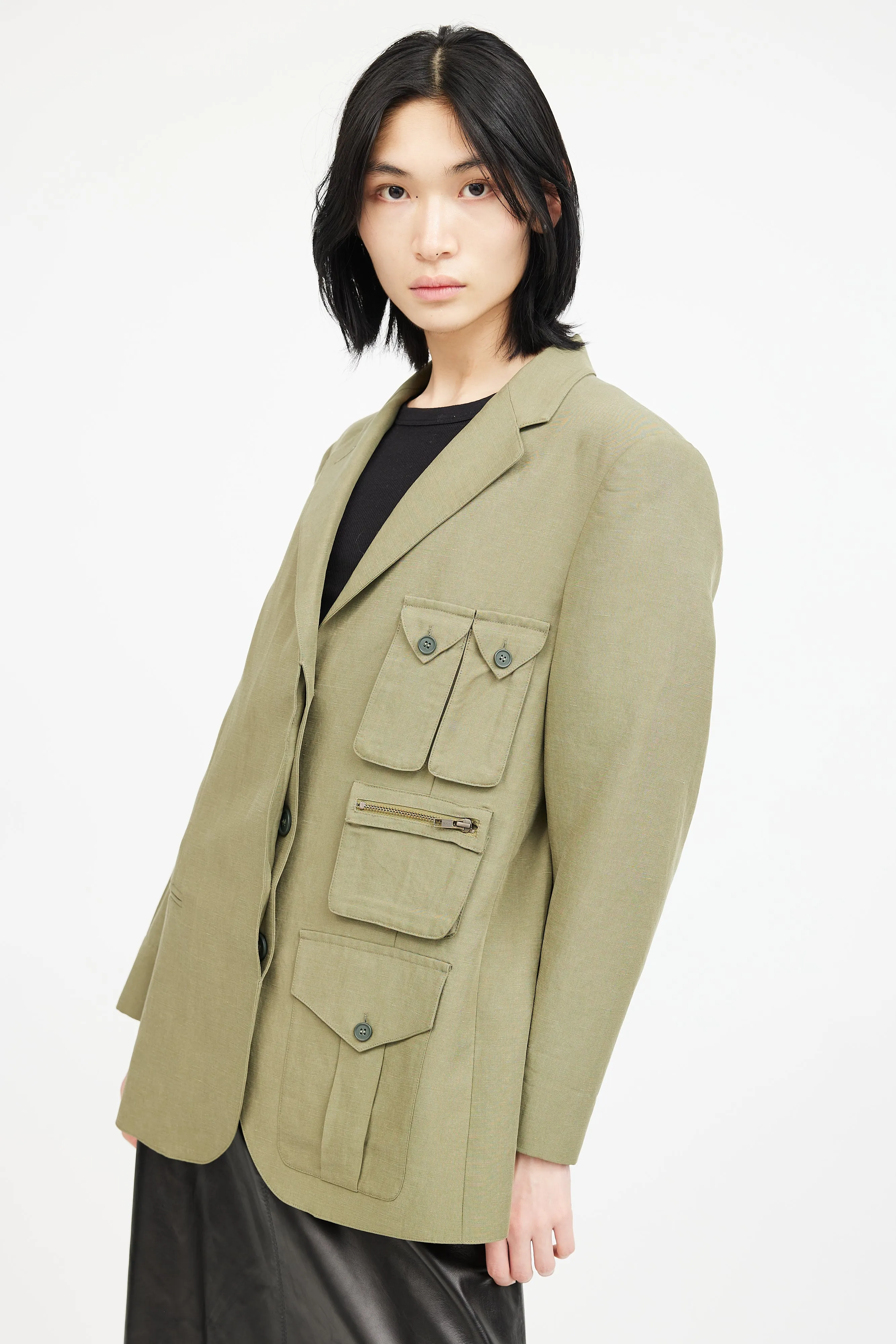 Green Cargo Blazer