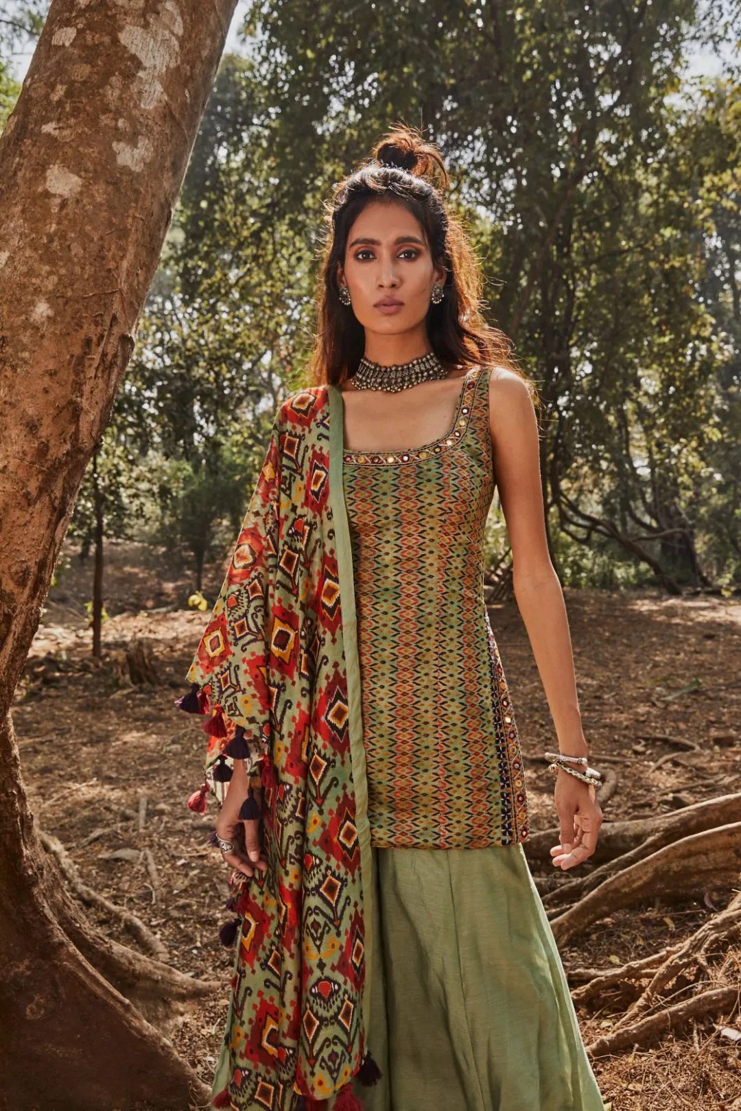 Green Tunic Set