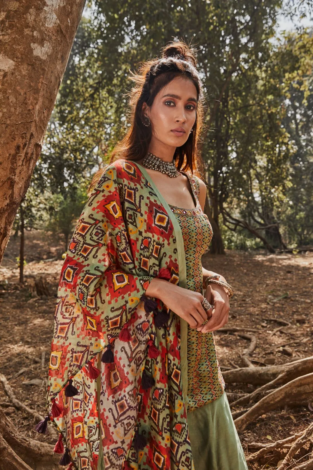 Green Tunic Set