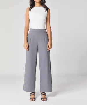 Grey Flared Formal Pant