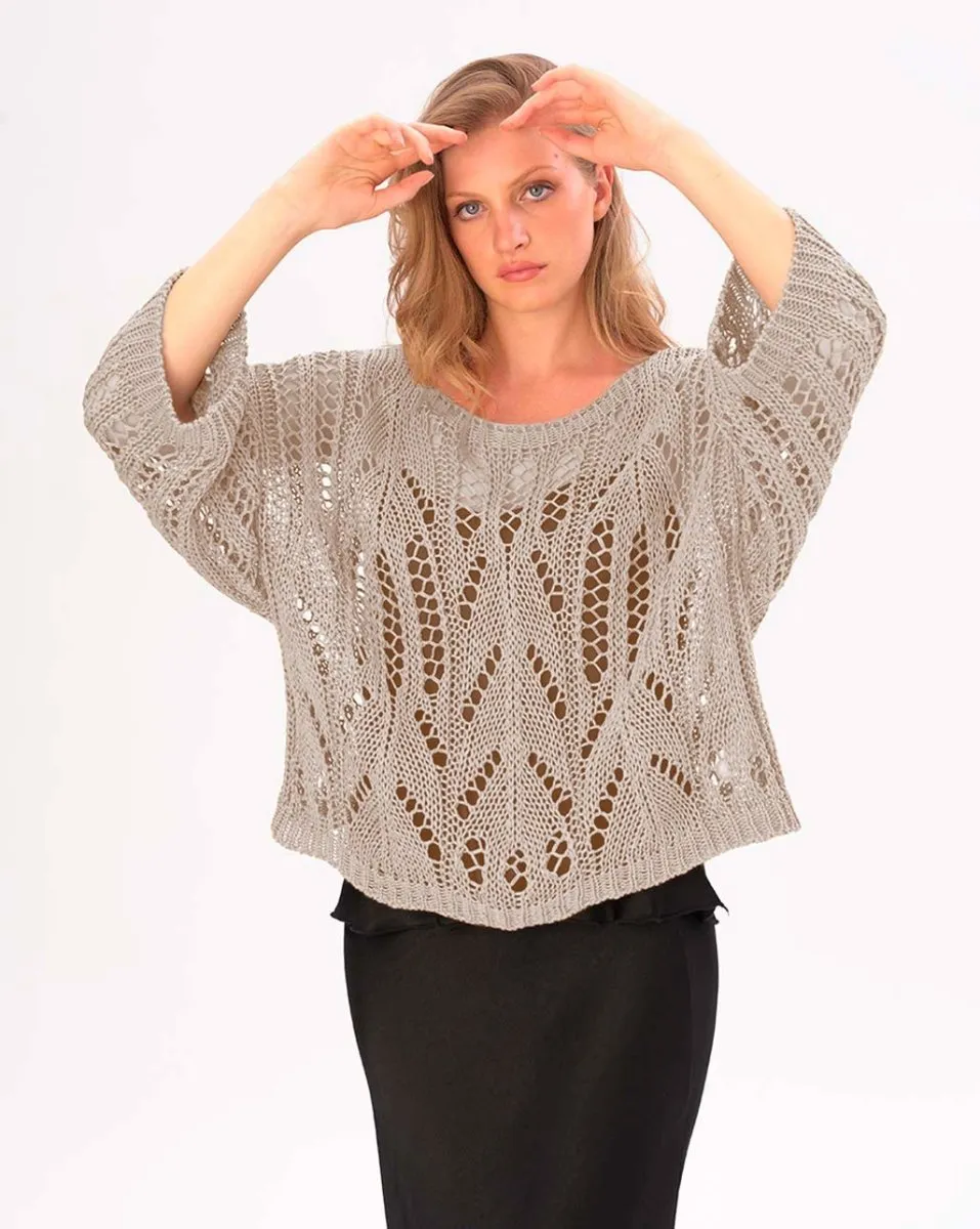 Handmade Fishnet Long Sleeve Shirt