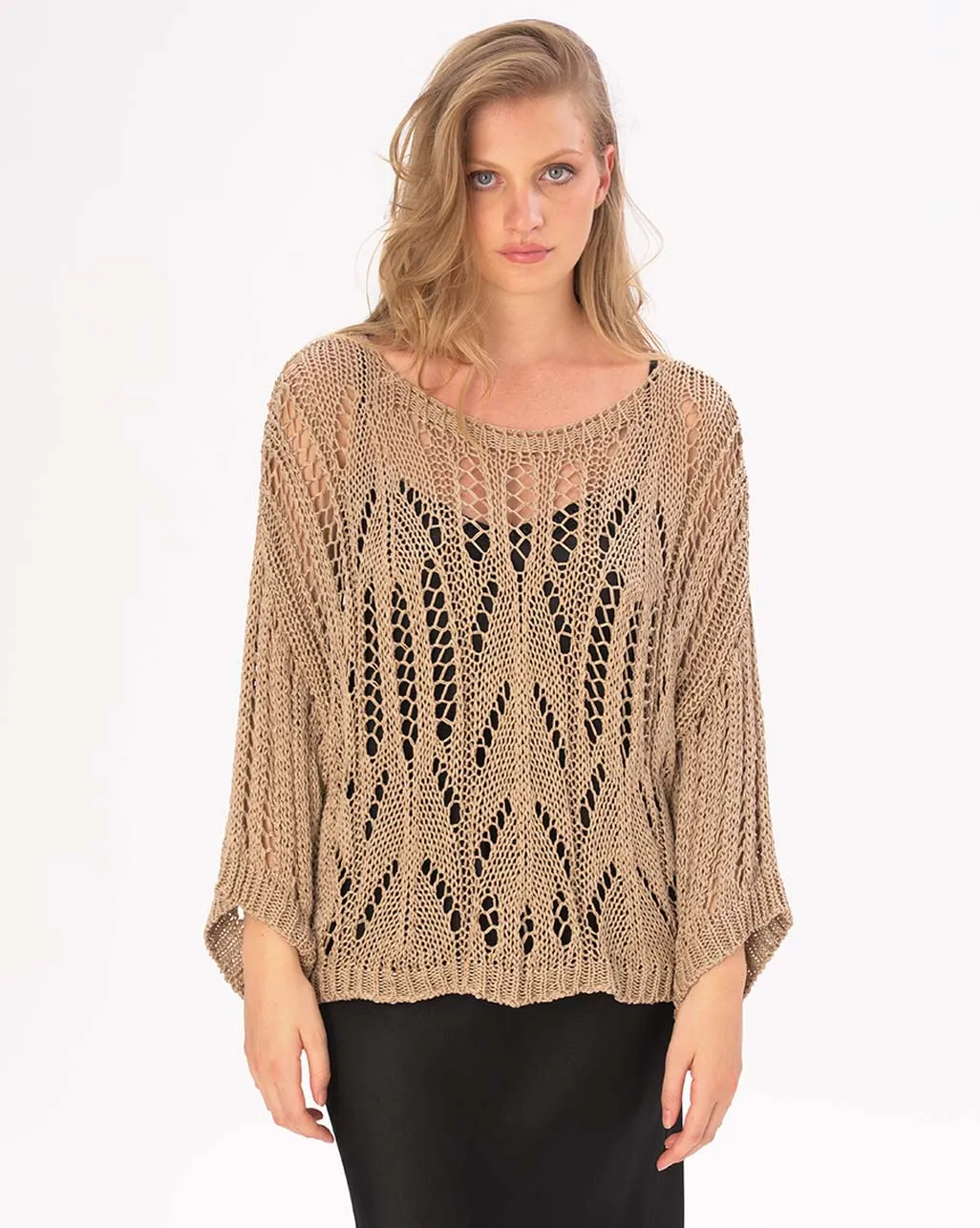 Handmade Fishnet Long Sleeve Shirt