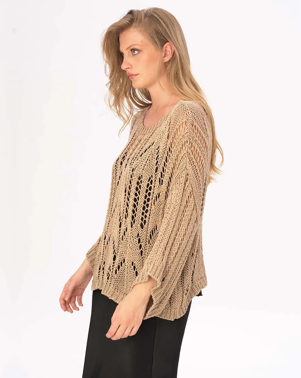 Handmade Fishnet Long Sleeve Shirt
