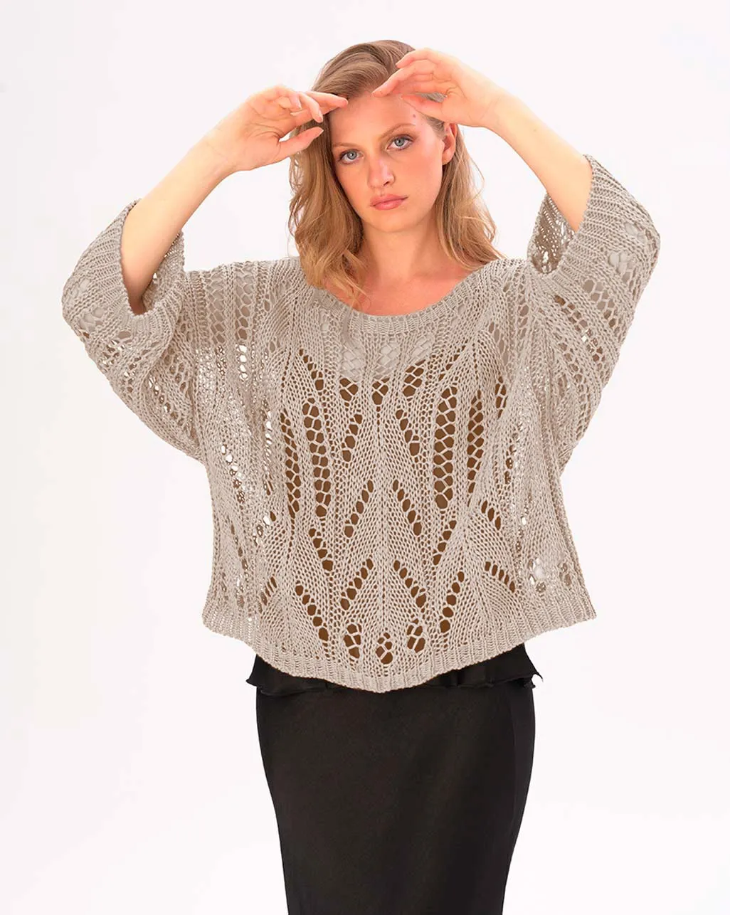 Handmade Fishnet Long Sleeve Shirt