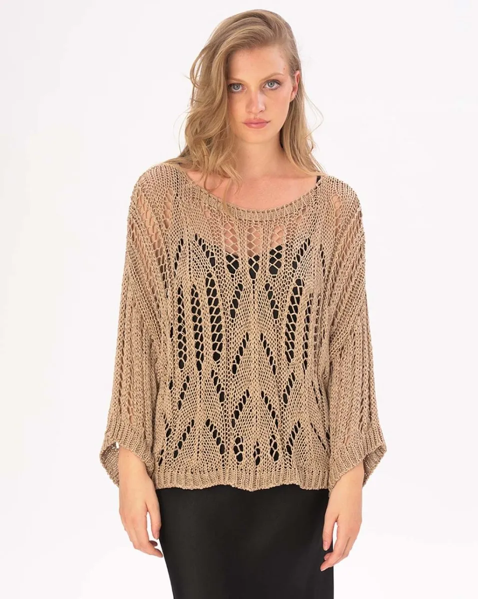 Handmade Fishnet Long Sleeve Shirt