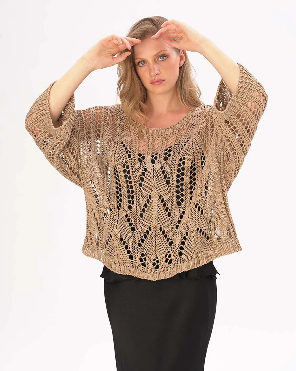 Handmade Fishnet Long Sleeve Shirt