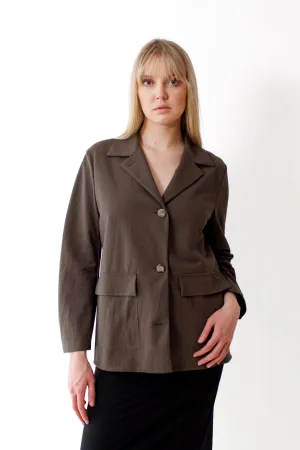Harris Wharf Rayon Safari Jacket