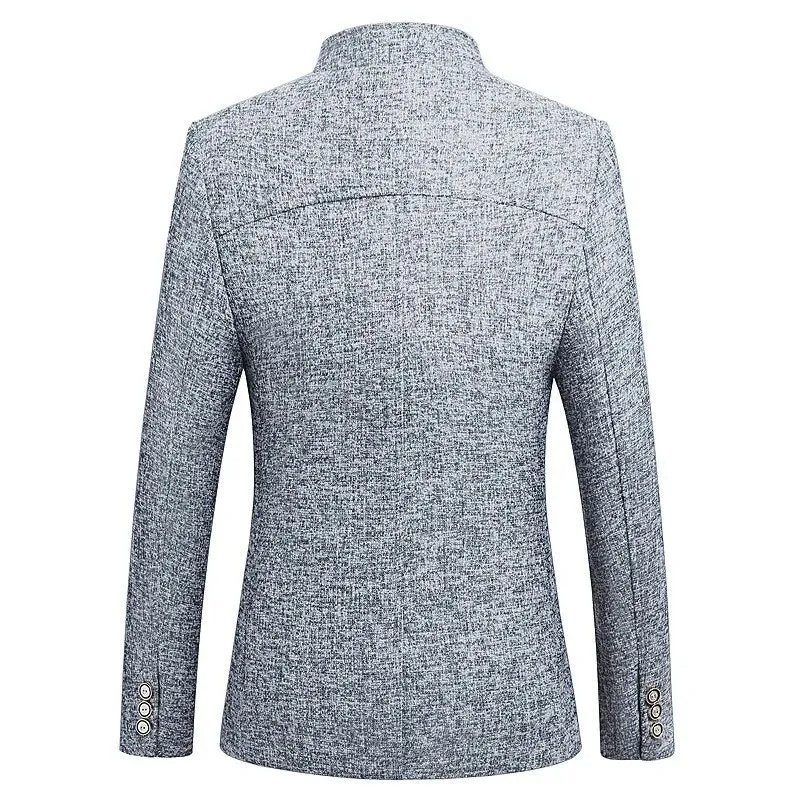 HCXY  Blazer Men 2021 spring New Chinese style  Business Casual Stand Collar Male Blazer Slim Fit Mens Blazer Jacket  Size M-5XL