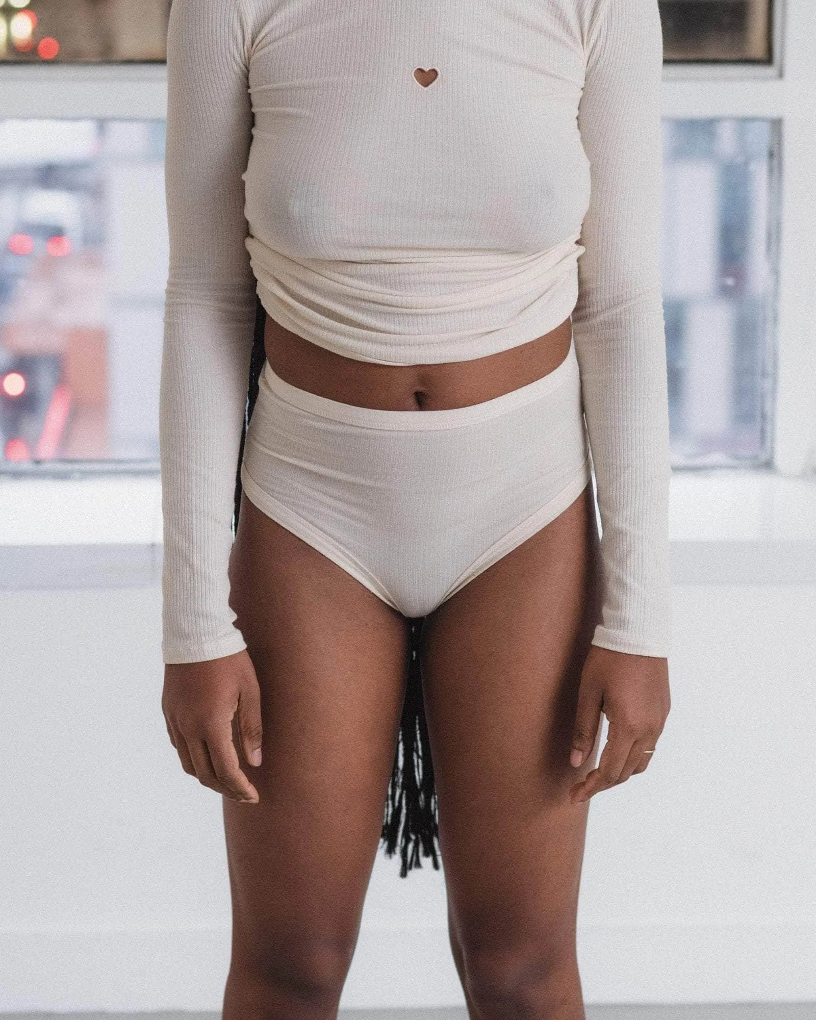 Heart Highwaist Bell Pants
