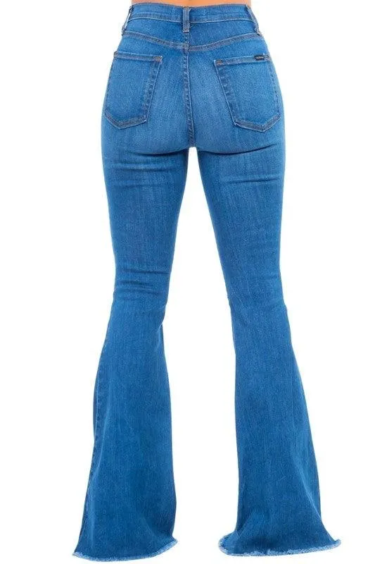 Heart Valentine Bell Bottom Jeans