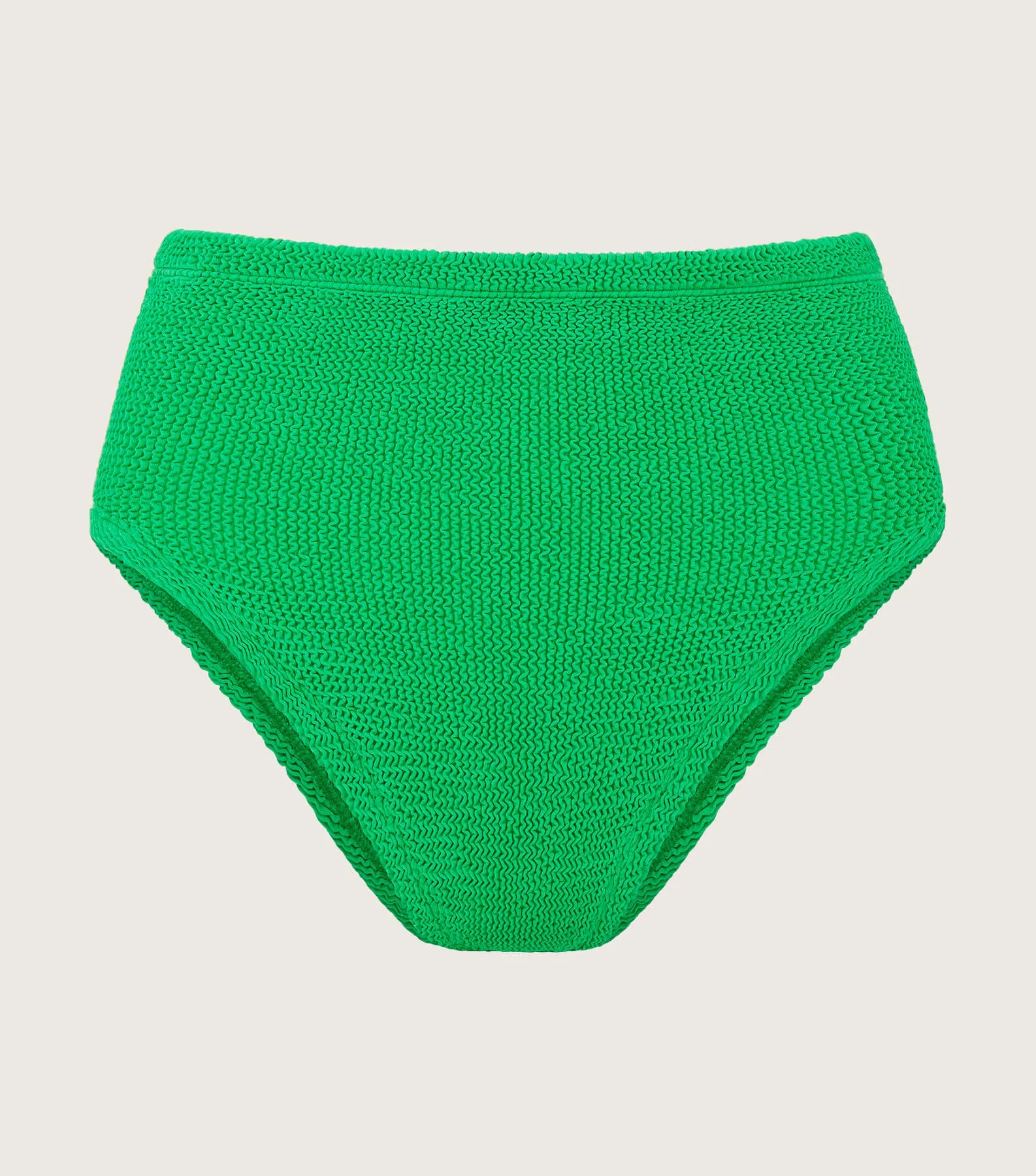 High Waist Bikini Bottom - Emerald