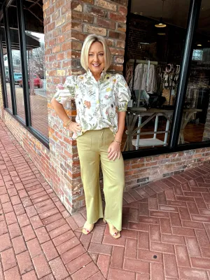 High Waist Wide Leg Pant