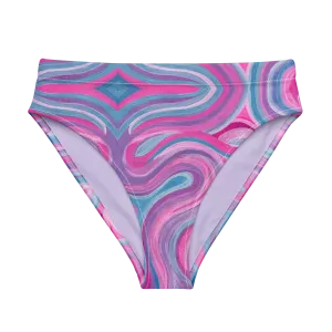 High-Waisted Bikini Bottom- "Mystical" Design