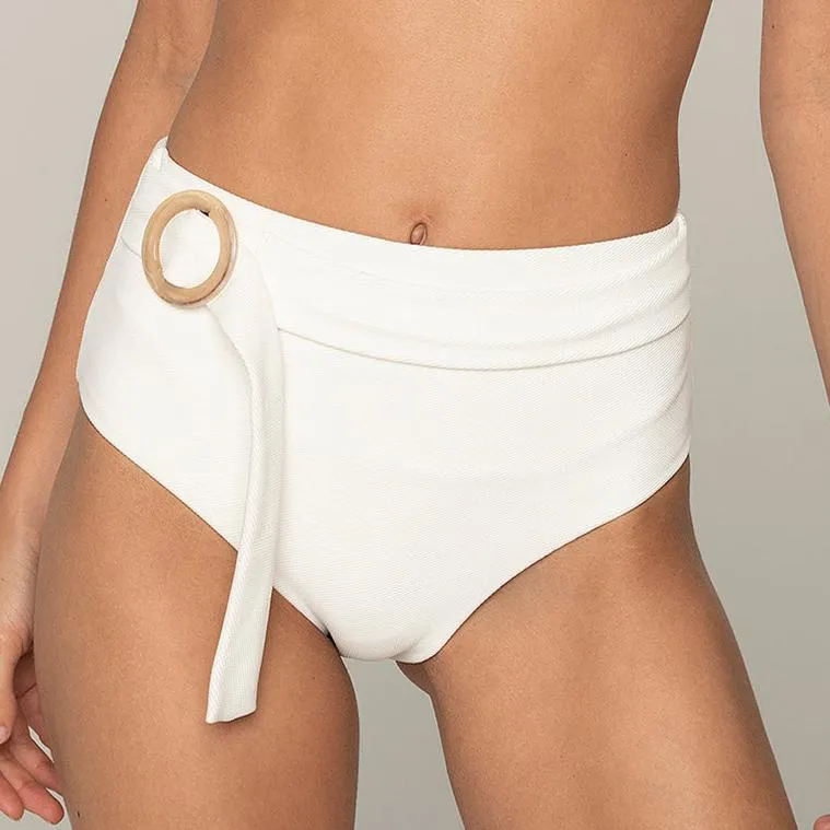 Highwaisted Bikini Bottom - CRISPY CREAM
