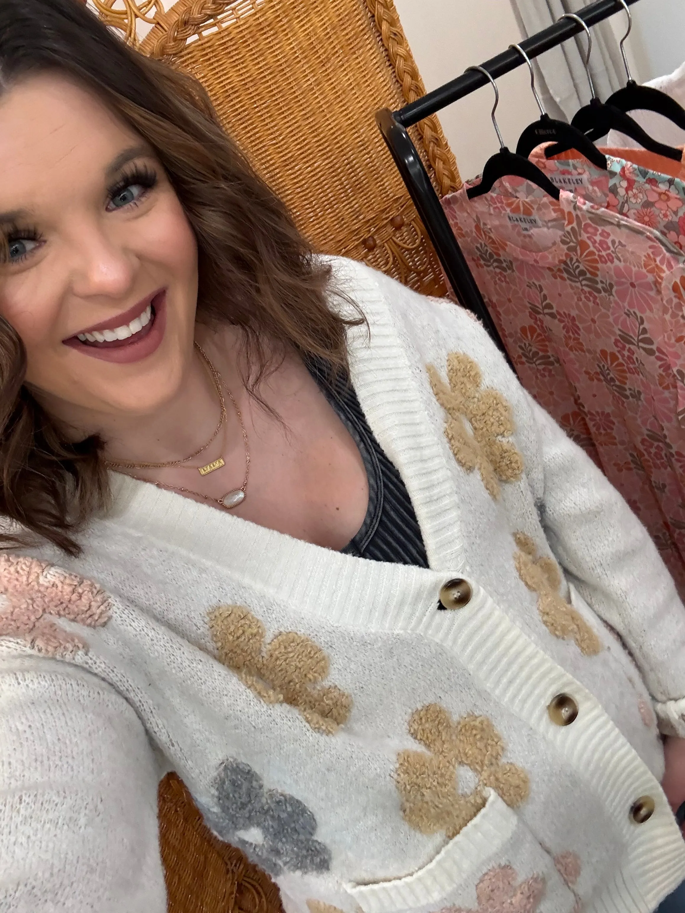 Hold My Hand Floral Cardigan