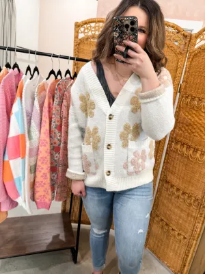 Hold My Hand Floral Cardigan