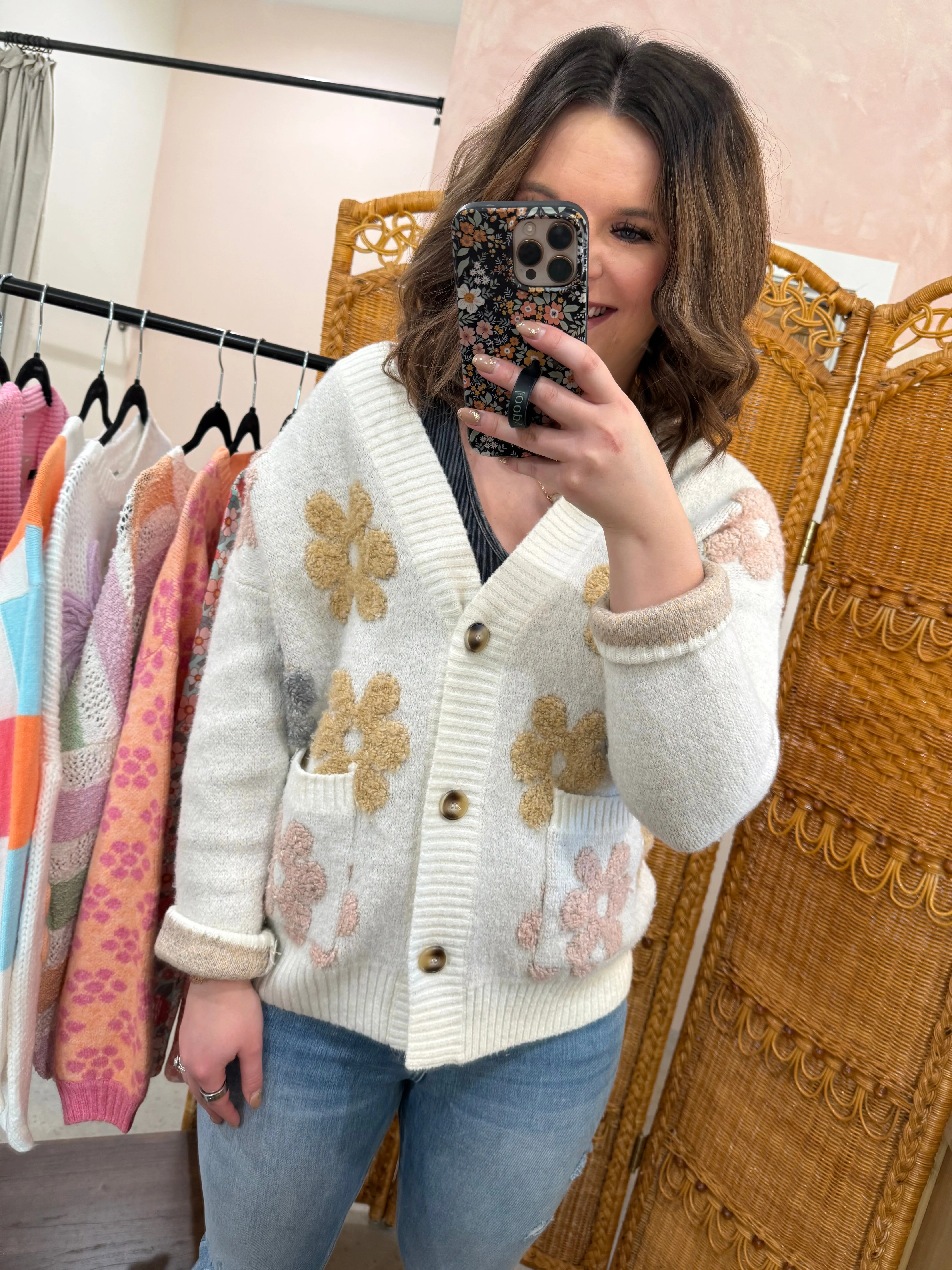 Hold My Hand Floral Cardigan
