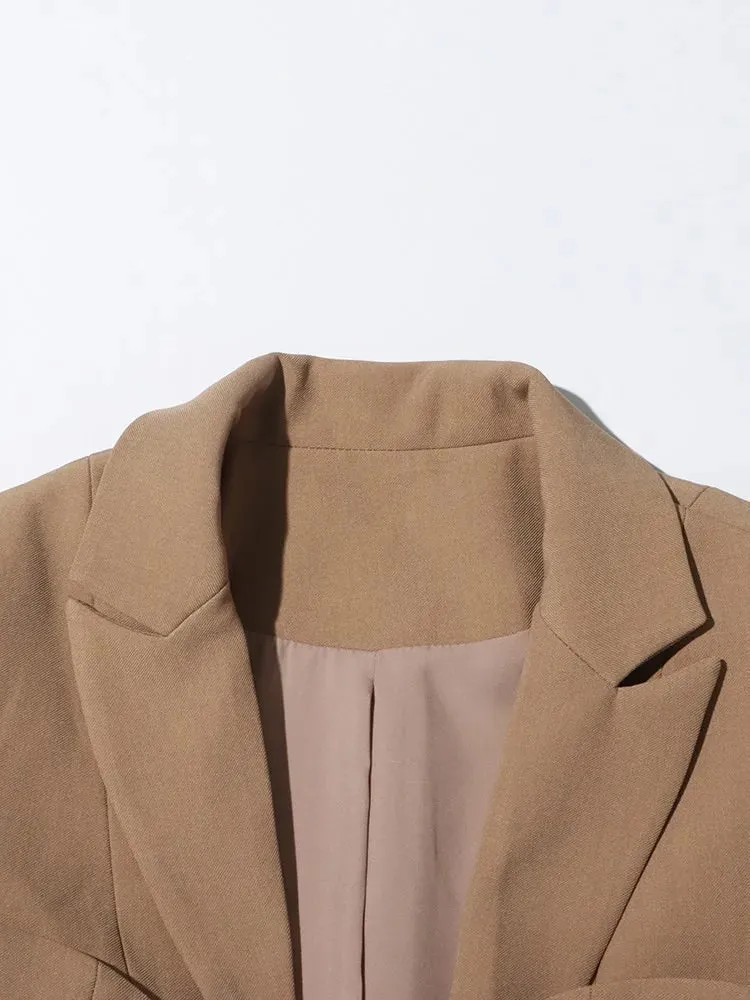 Hollow Out Irregular Blazer