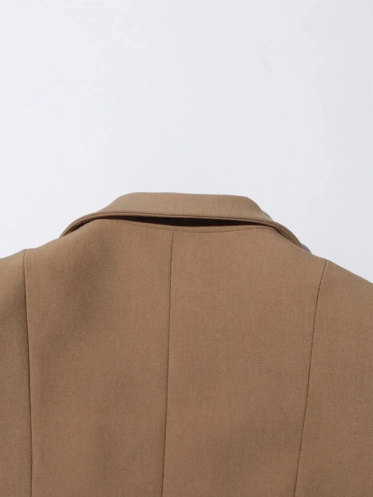 Hollow Out Irregular Blazer