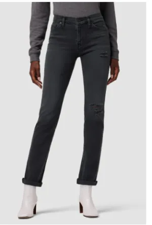 Hudson Nico Mid-Rise Straight Ankle with Roll