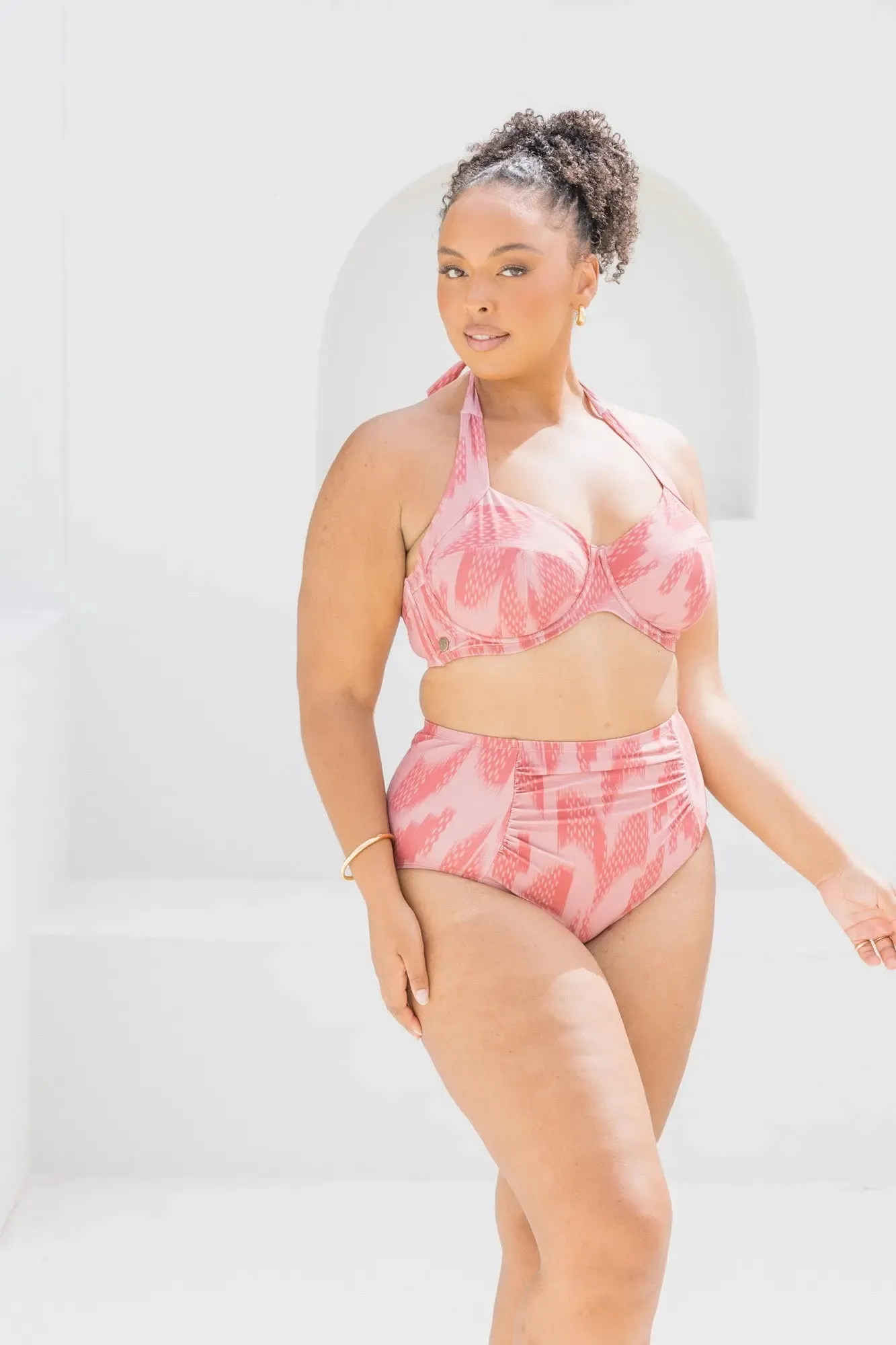 Ikat Dusk High Waisted Brief