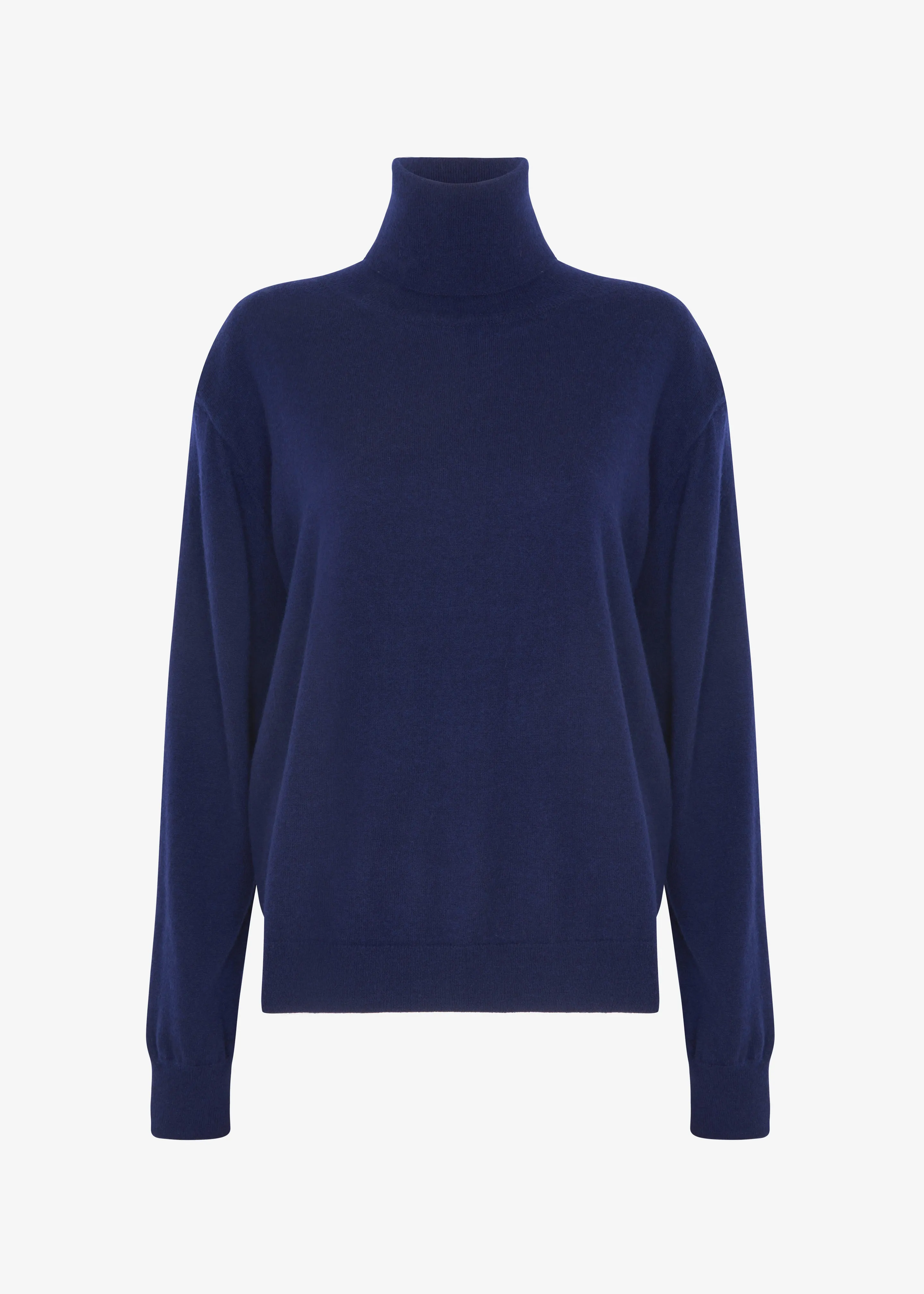 Ines Thin Padded Turtleneck - Navy