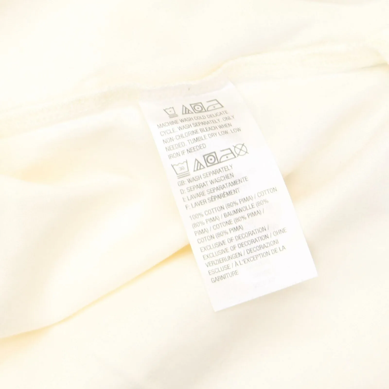Isaac Mizrahi Live! Pima Cotton Tunic Top with Long Side Slits Cream Large