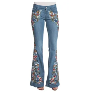 Isola Embroidered Bell Bottoms