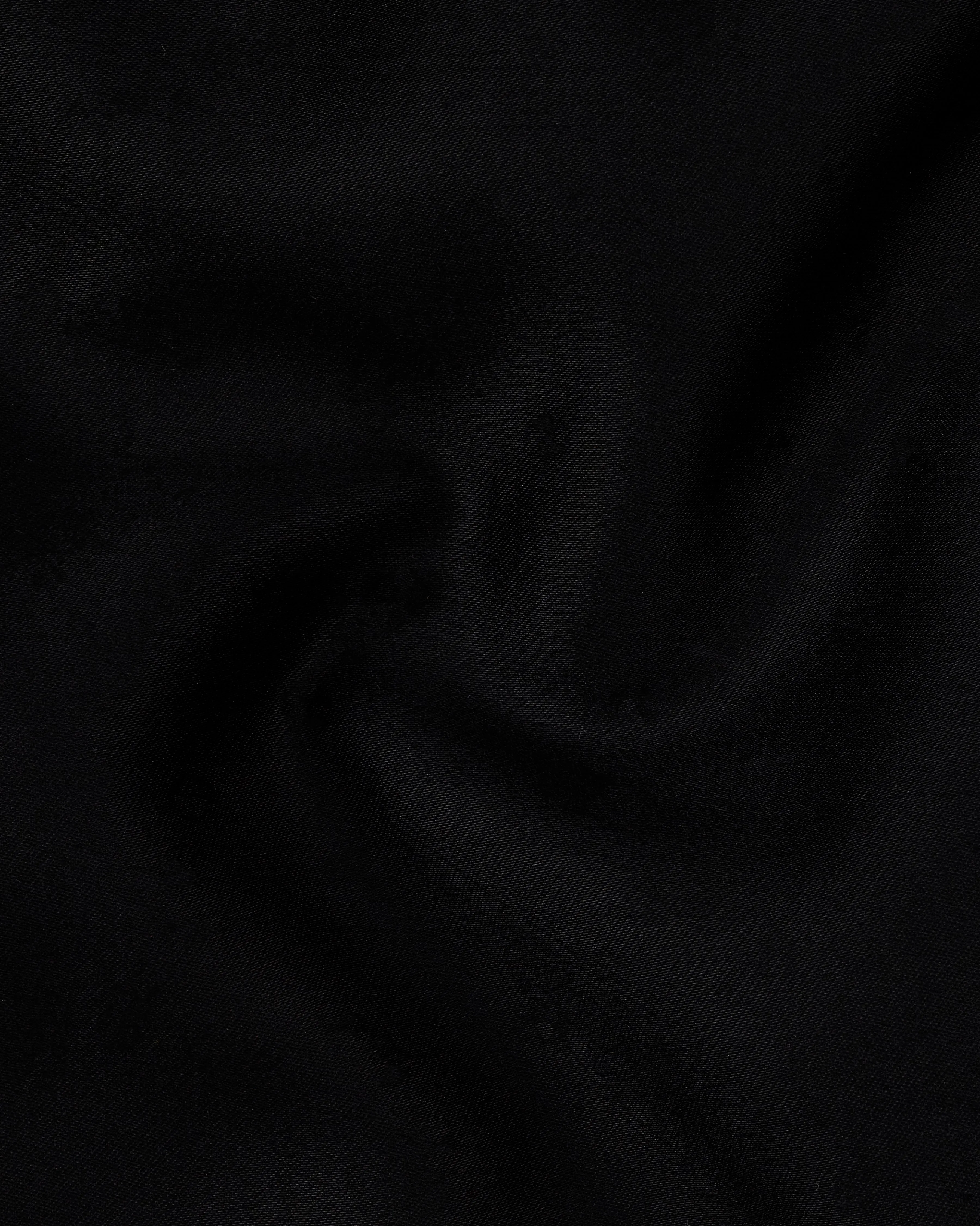 Jade Black Bandhgala/Mandarin Wool blend Blazer