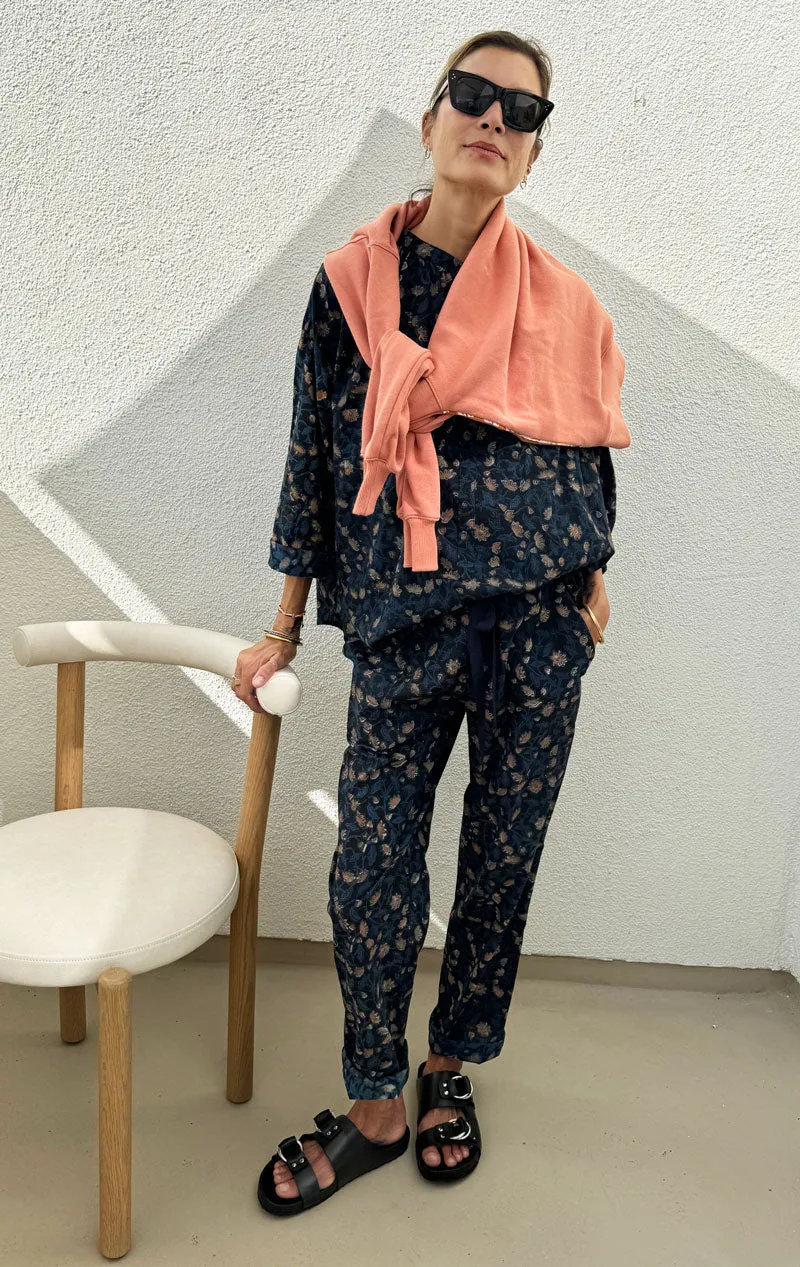 Japanese Cotton Sweatshirt- Coral