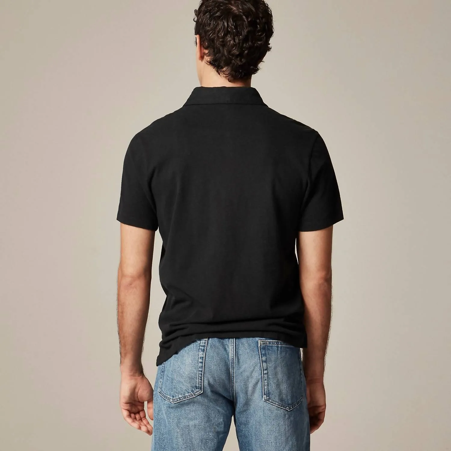J.Crew - Sueded Jersey Polo Shirt