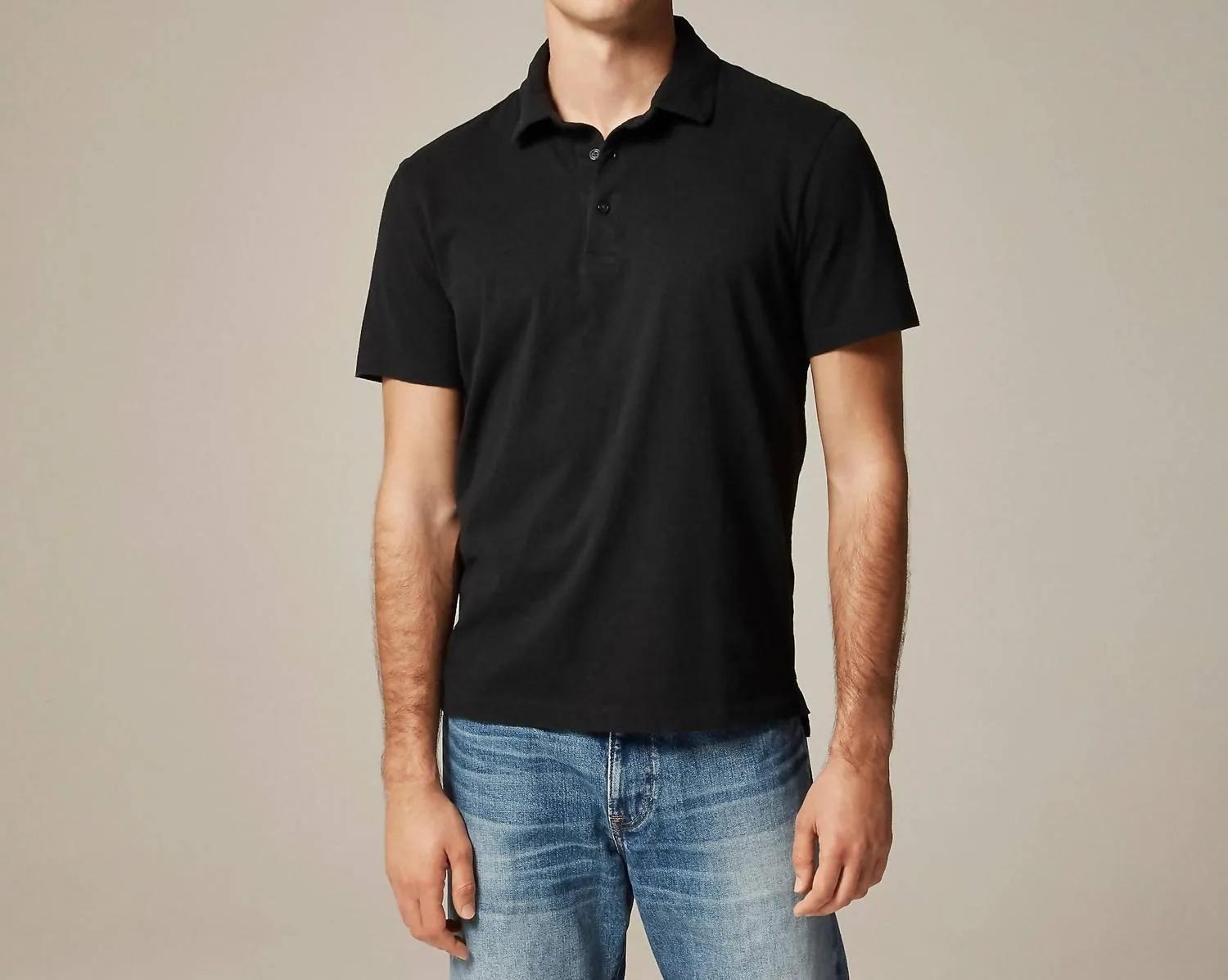J.Crew - Sueded Jersey Polo Shirt