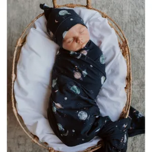 Jersey Wrap   Beanie Set - Milky Way