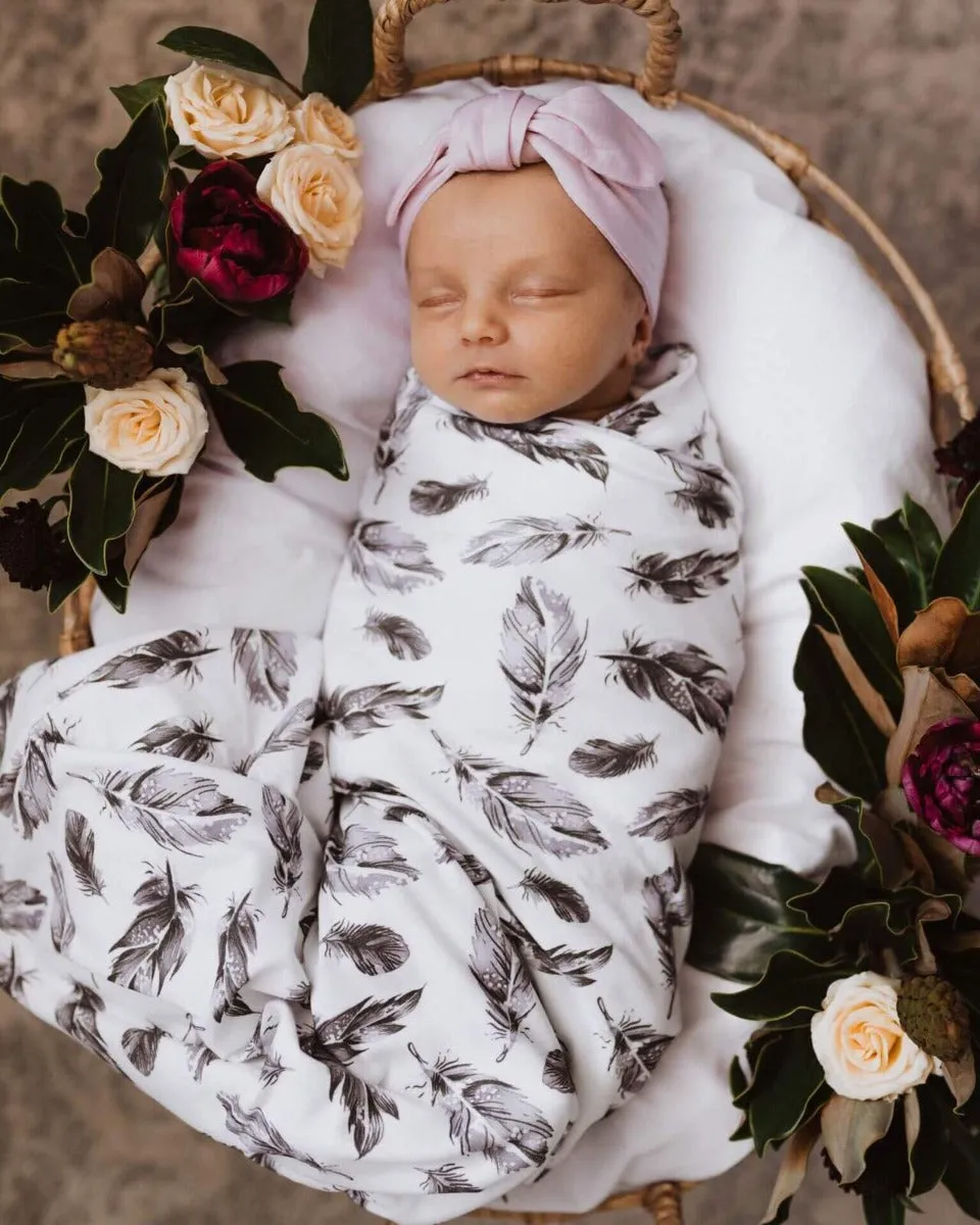 Jersey Wrap   Beanie Set - Quill