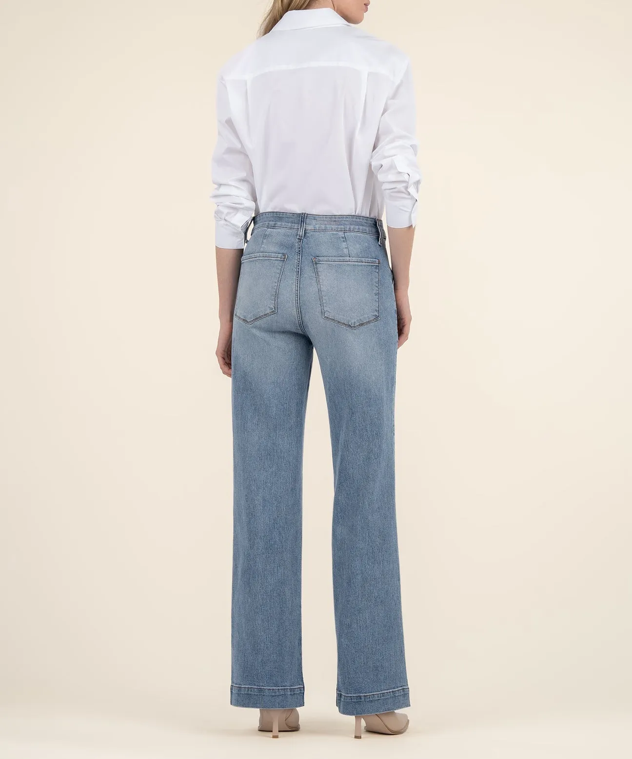 Jodi High Rise Vital Fab Ab Wide Leg Jean
