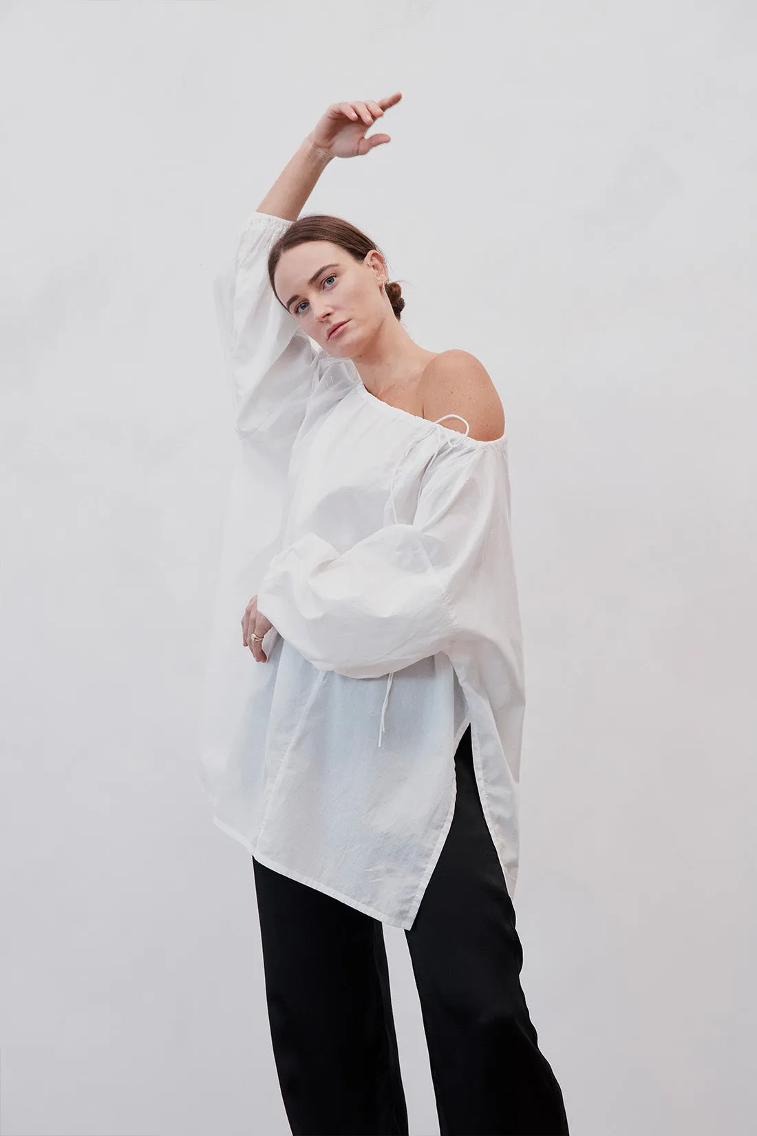 Joss Organic Cotton Blouse White